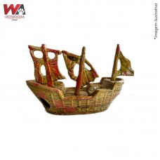 25271 - ENFEITE AQUARIO CARAVELA GRANDE DECORADA