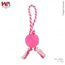 24597 - BRINQ C/CORDA BOLA OSSINHO