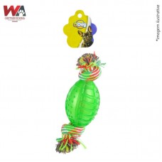 26839 - BRINQ TPR BOLA FUT AMER C/CORDA 20CM