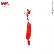 28734 - BRINQ SALSICHA BABY C/CORDA C/01