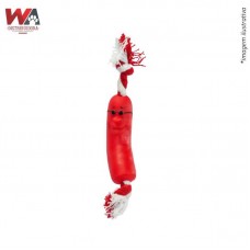 6724 - BRINQ C/CORDA SALSICHA GDE