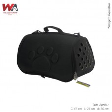 28337 - BOLSA TRANSP GLAMOUR PRETO