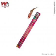 26833 - BRINQ GATO VARINHA RATOEBOLA SISAL 40CM