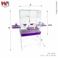 31211 - VIVEIRO CONFORT TRIPLEX LILAS