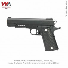31481 - PISTOLA AIRSOFT VG1911-V13 BK MOLA 6MM