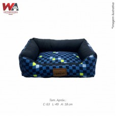 31503 - CAMA XADREZ AZUL M