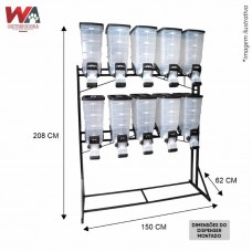 24882 - KIT DISPENSER DURABOX STAND 10X40 PRETO