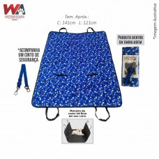 32026 - CAPA P/CARRO DUPLA FACE AZUL