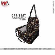 32023 - CAR SEAT CADEIRINHA P/CARRO ESTAMP PRETA