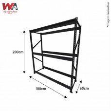32011 - PORTA PALET SLIM 200KG INIC 2,0X1,80X60
