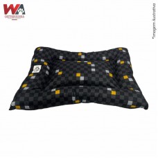 31962 - COLCHAO XADREZ PRETO M 60X45CM