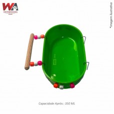 32087 - BANHEIRA G CONICA DECOR C/POLEIRO VERDE