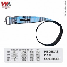 31884 - COLEIRA GD PORTE N.10 XADREZ AZUL