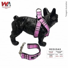 31840 - GUIA C/PEIT GD PORTE GG XADREZ ROSA