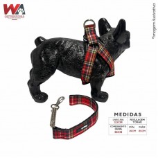 31841 - GUIA C/PEIT GD PORTE GG XADREZ VERMELHO