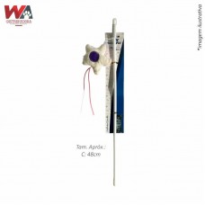 32368 - BRINQ GATO VARINHA ESTRELA ROSA