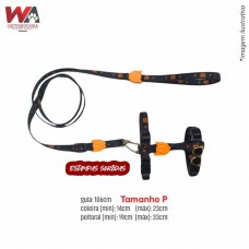 32303 - GUIA C/PEITORAL AJUST GATO MACHO P