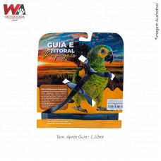 32174 - GUIA C/PEITORAL PAPAGAIO PRETO