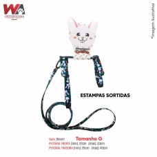 12 - GUIA C/PEITORAL COELHO AJUST SEDA G