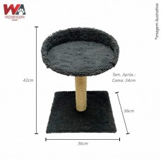 32469 - ARRANHADOR TORRE COM CAMA CINZA