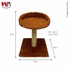 32470 - ARRANHADOR TORRE COM CAMA MARROM