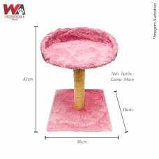 32472 - ARRANHADOR TORRE COM CAMA ROSA