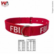 23496 - COLEIRA GD PORTE FBI N.04 VERM