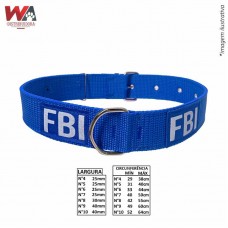 23503 - COLEIRA GD PORTE FBI N.06 AZUL
