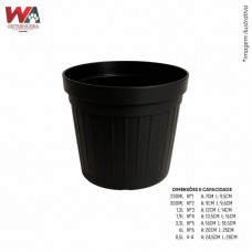 32536 - VASO PLASTICO V-4 A.24,5XL.28CM 8,5LT