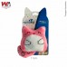 BRINQ PELUCIA GATO LINGUINHA ROSA