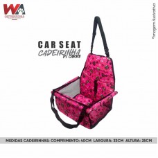 32284 - CAR SEAT CADEIRINHA P/CARRO ESTAMP ROSA