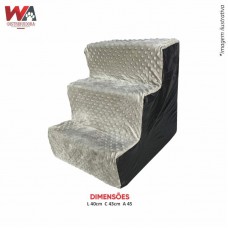 31062 - ESCADA 3 DEGRAUS CINZA