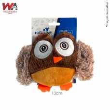 21308 - BRINQ PELUCIA CORUJINHA MARROM