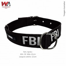 23951 - COLEIRA DUPLA ENFORCADOR FBI N.09 PRETA