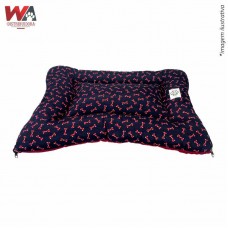 32742 - COLCHAO OSSO AZUL MARINHO/VERM P 50X40CM