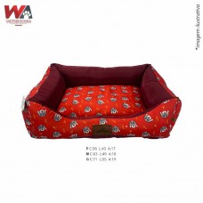 33066 - CAMA DOG CARINHA VERMELHA P