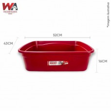 32927 - BANHEIRA GATO PREMIUM 52X43X16 VERMELHA