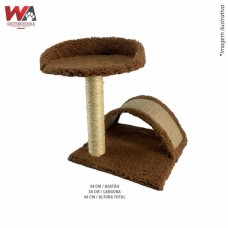 33141 - ARRANHADOR TORRE COM RAMPA MARROM