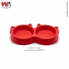 33284 - COMED DUPLO GATO LUXO VERMELHO