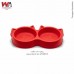 COMED DUPLO GATO LUXO VERMELHO