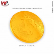 33184 - FRISBEE BITCOIN AMARELO OURO