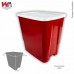 CONTAINER P/RACAO 20KG VERMELHO