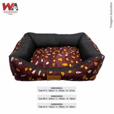 33361 - CAMA ANIMAL PRINT COLOR VINHO M