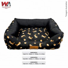 33370 - CAMA CORGI BOLA PRETO P
