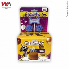 33517 - ANIVERSARIO DOOGS 80GR VELA AZUL