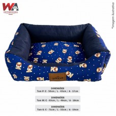 33539 - CAMA CAO OSSINHO POA AZUL P