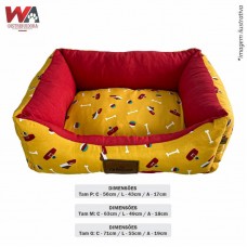 33520 - CAMA OSSINHO COLEIRA AMARELA G