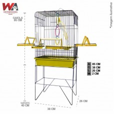 33561 - VIVEIRO CONFORT TRIPLEX SLIM BLACK/AMAR