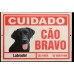 PLACAS ADVERTENCIA 16X25 LABRADOR