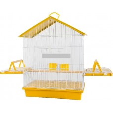 777212 - GAIOLA CALOPSITA TETO PLAST AMARELO